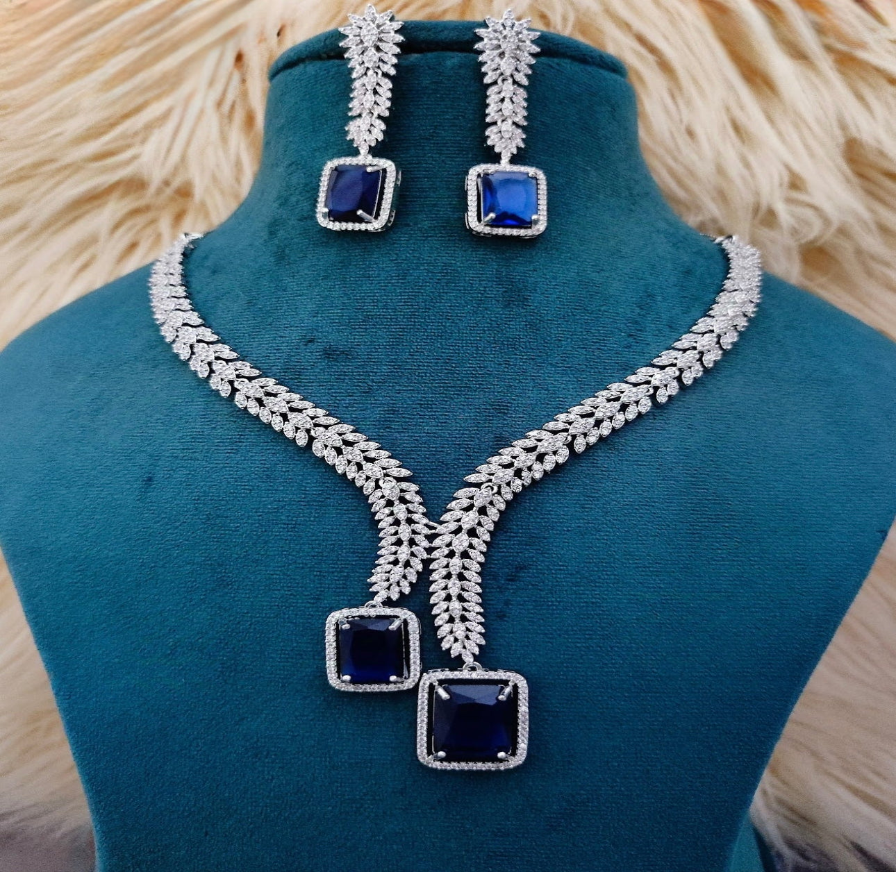 Sapphire Grace American Diamond Set